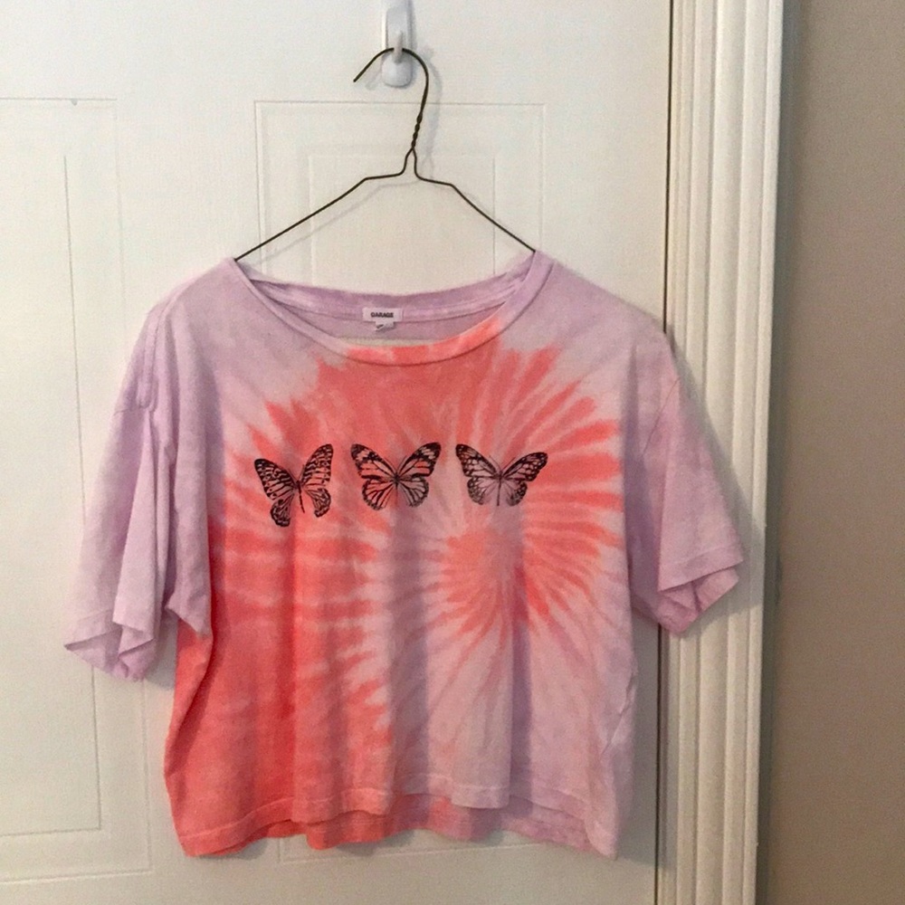 Garage Tie Dye Butterfly T Shirt